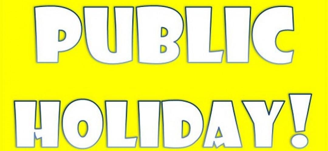 2017 Public Holidays
